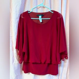 Coco Bianco Dark Red Blouse